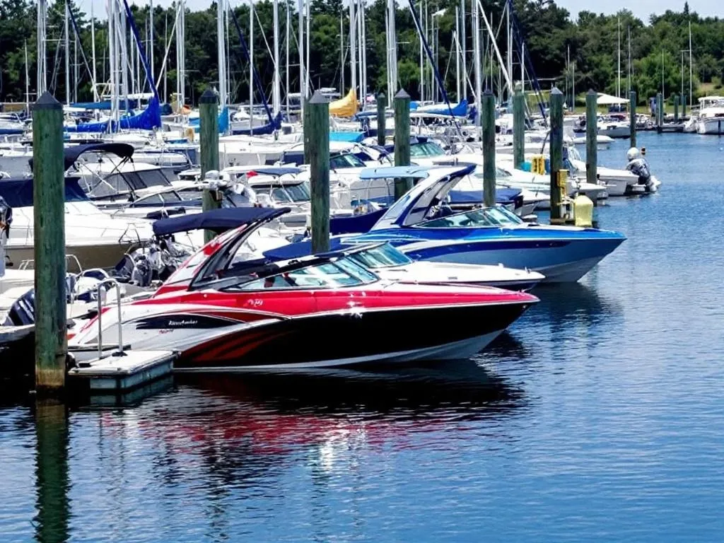 Hayden Lake Marina overview